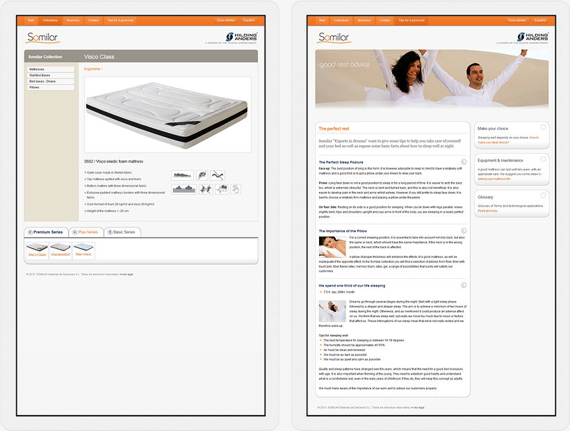 Somilar - Secondary Pages
