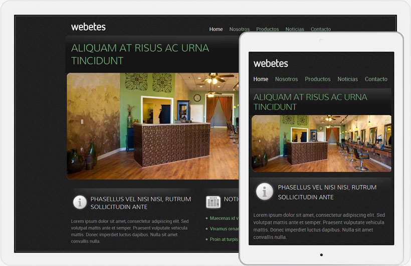 Webetes - Adaptive Templates